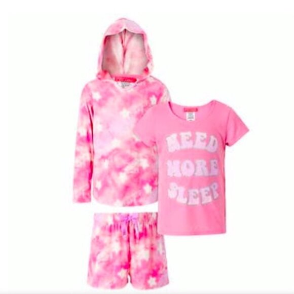 SAINT EVE YOUTH 3-PIECE PJ SET PINK XS - Picture 1 of 1